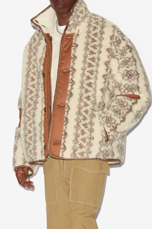 Madeo Reversible Printed Shearling Style Coat Madeo Reversible Printed Shearling Style Coat