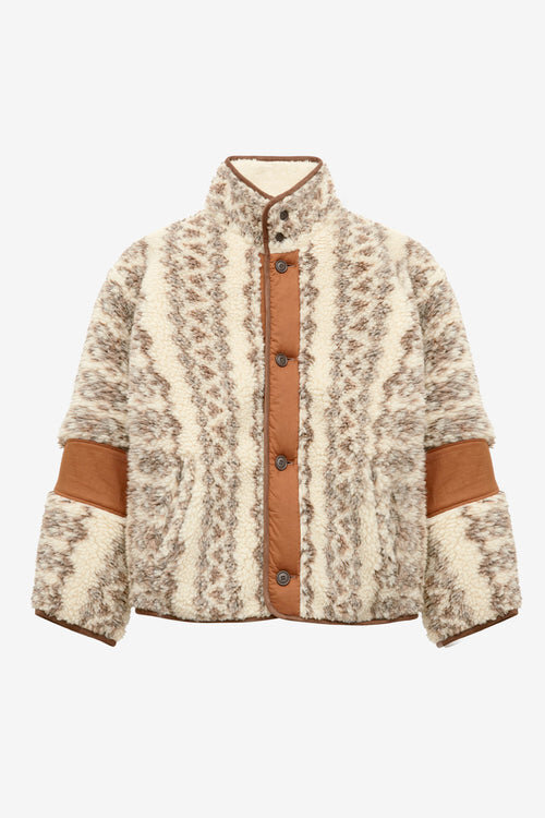 Madeo Reversible Printed Shearling Style Coat Madeo Reversible Printed Shearling Style Coat