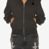 Madilia Zip-Up Jersey Sweatshirt