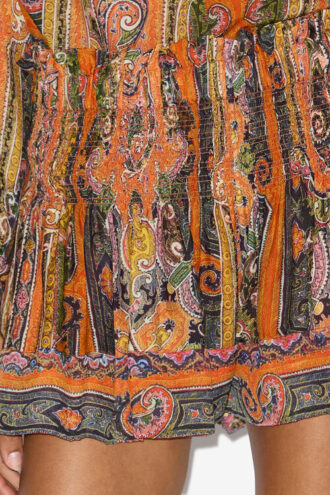 Maelly Printed Silk Shorts