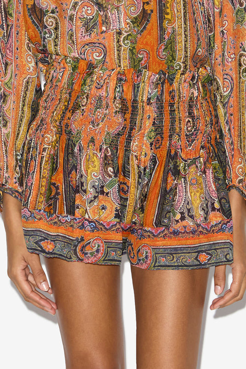Maelly Printed Silk Shorts Maelly Printed Silk Shorts