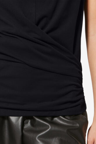 Maisan Draped Short-Sleeve T-Shirt Maisan Draped Short-Sleeve T-Shirt