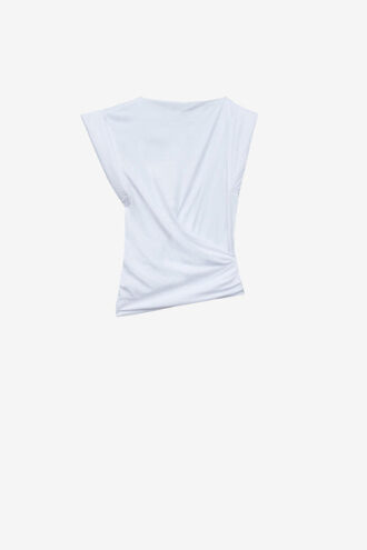 Maisan Draped Short-Sleeve T-Shirt Maisan Draped Short-Sleeve T-Shirt