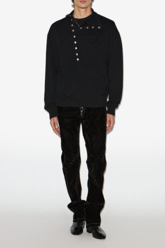 Marcos Zip-Up Collar Sweatshirt