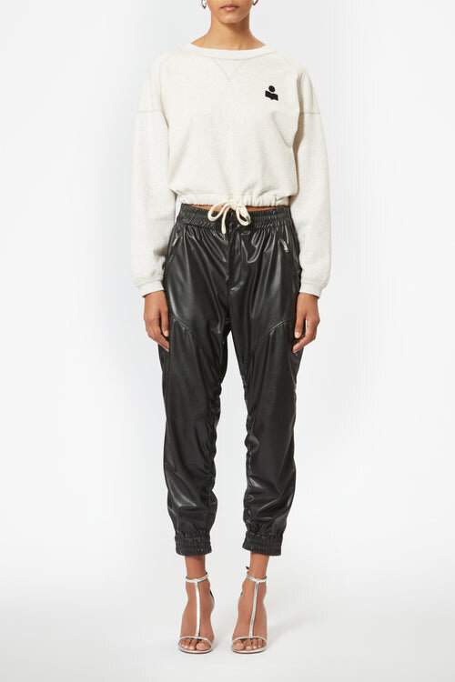 Margo Cropped Logo-Print Sweatshirt Margo Cropped Logo-Print Sweatshirt