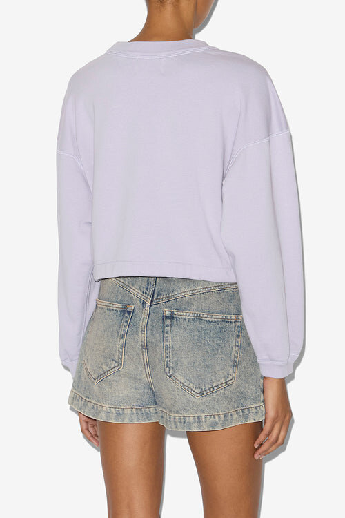 Margo Short Cotton Sweatshirt with Logo Margo Short Cotton Sweatshirt with Logo