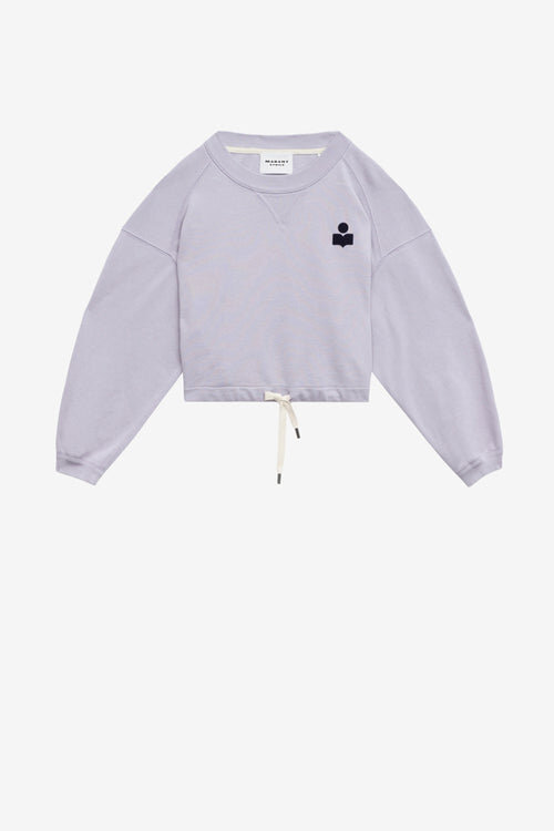 Margo Short Cotton Sweatshirt with Logo Margo Short Cotton Sweatshirt with Logo