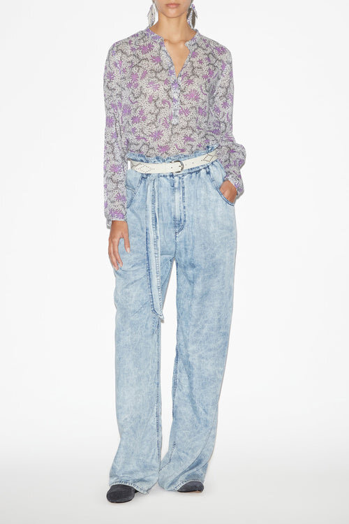 Maria Blouse in Printed Cotton Voile Maria Blouse in Printed Cotton Voile