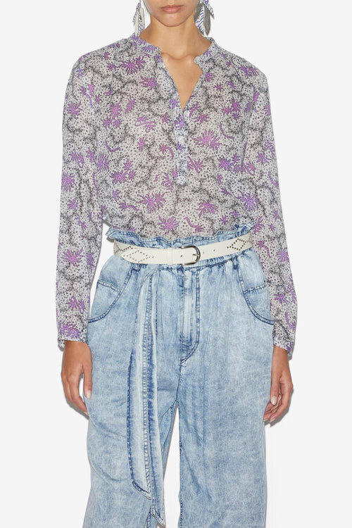 Maria Blouse in Printed Cotton Voile Maria Blouse in Printed Cotton Voile