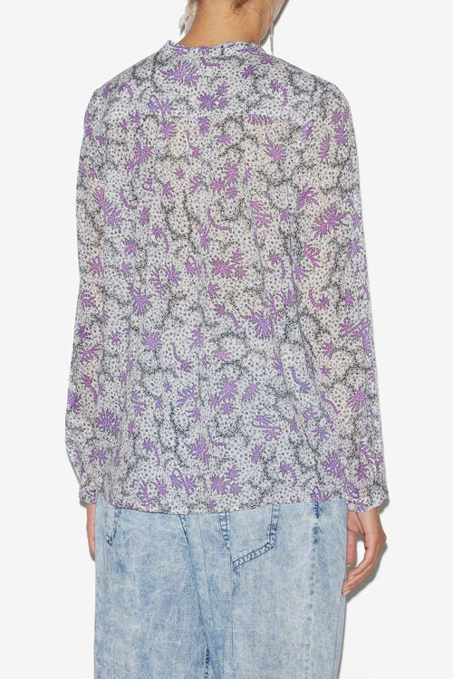 Maria Blouse in Printed Cotton Voile Maria Blouse in Printed Cotton Voile