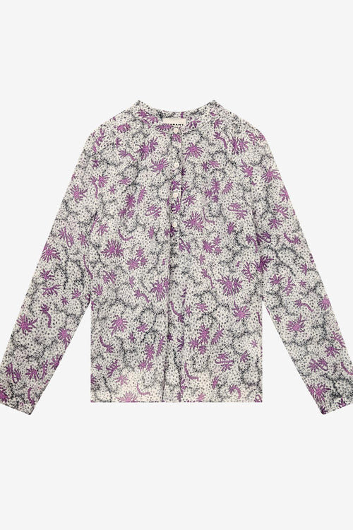 Maria Blouse in Printed Cotton Voile Maria Blouse in Printed Cotton Voile