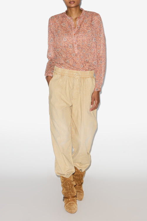 Maria Printed Cotton Voile Blouse Maria Printed Cotton Voile Blouse