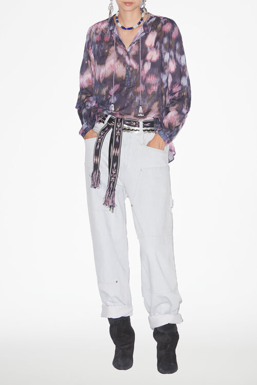 Maria Printed Cotton Voile Blouse Maria Printed Cotton Voile Blouse