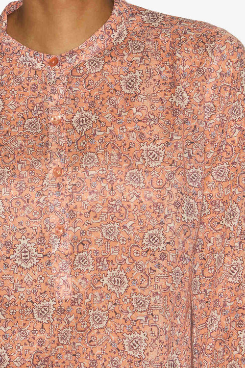 Maria Printed Cotton Voile Blouse Maria Printed Cotton Voile Blouse