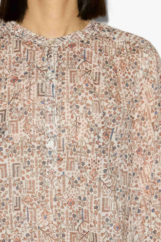 Maria Printed Cotton Voile Blouse