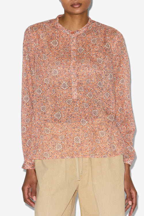 Maria Printed Cotton Voile Blouse Maria Printed Cotton Voile Blouse