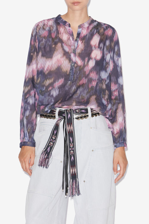 Maria Printed Cotton Voile Blouse Maria Printed Cotton Voile Blouse
