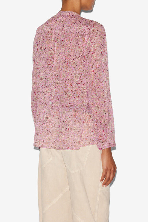 Maria Printed Cotton Voile Blouse Maria Printed Cotton Voile Blouse