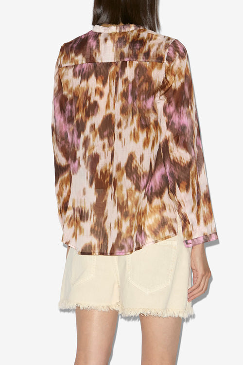 Maria Printed Cotton Voile Blouse Maria Printed Cotton Voile Blouse