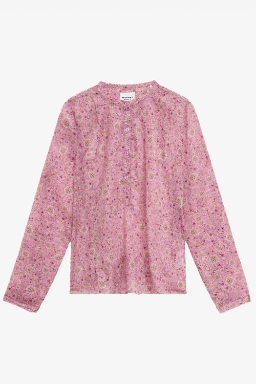 Maria Printed Cotton Voile Blouse Maria Printed Cotton Voile Blouse