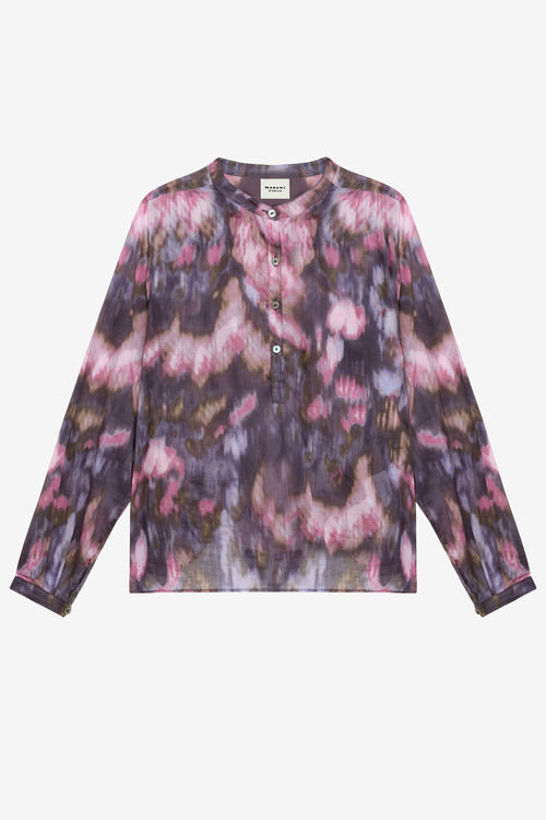 Maria Printed Cotton Voile Blouse Maria Printed Cotton Voile Blouse