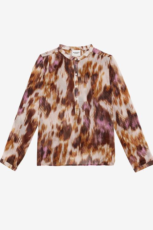 Maria Printed Cotton Voile Blouse Maria Printed Cotton Voile Blouse