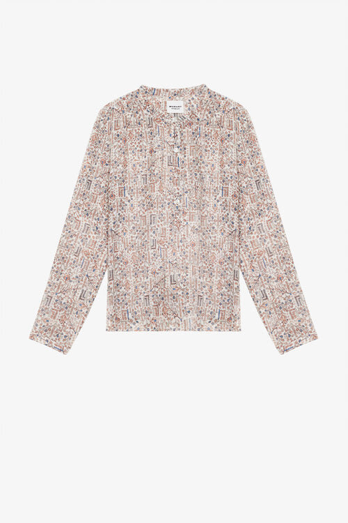 Maria Printed Cotton Voile Blouse Maria Printed Cotton Voile Blouse