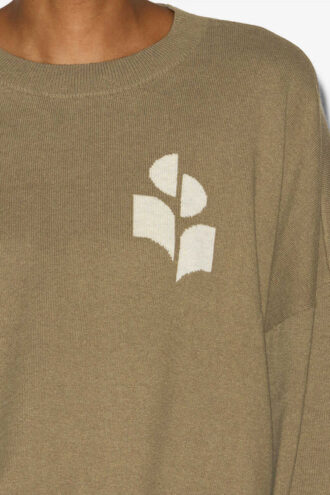 Marisans Cotton and Wool Sweater with Logo Marisans Cotton and Wool Sweater with Logo