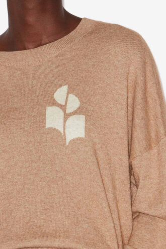 Marisans Cotton and Wool Sweater with Logo Marisans Cotton and Wool Sweater with Logo