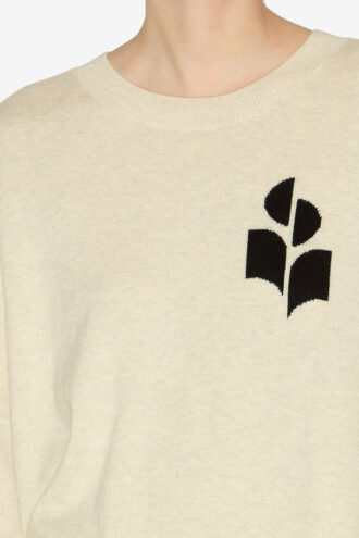 Marisans Logo Sweater in Mixed Cotton Marisans Logo Sweater in Mixed Cotton