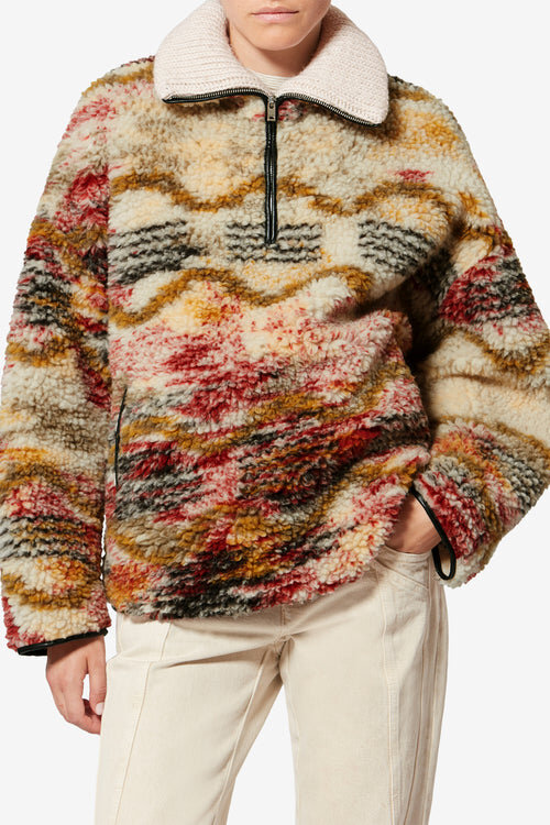 Marner Fleece Cloud Print Coat Marner Fleece Cloud Print Coat