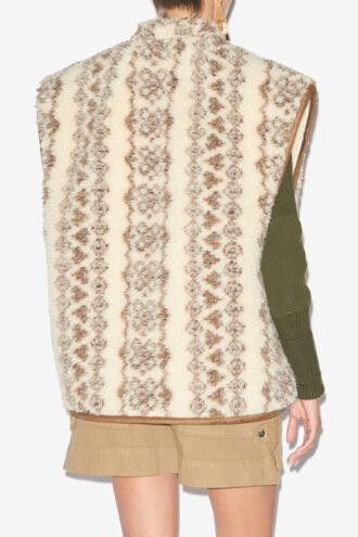 Maximilia Sheepskin Style Vest