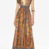 Melissa Long Printed Silk Dress Melissa Long Printed Silk Dress