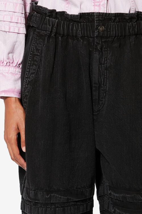Mellya Faded Chambray Carrot Pants Mellya Faded Chambray Carrot Pants