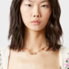 Metal Shiny Leaf Choker