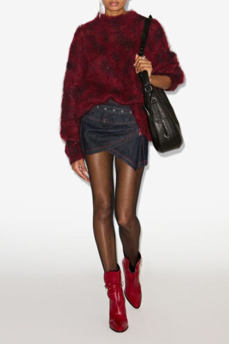 Mickaella Long Beaded Mohair Sweater