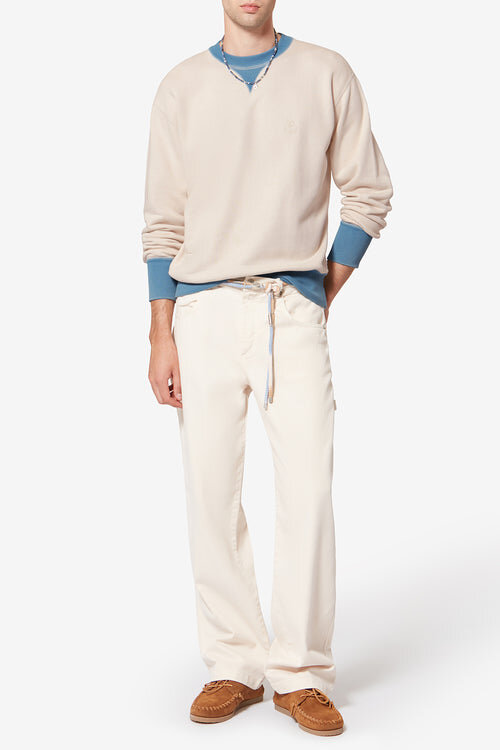 Miker Embroidered Cotton Sweatshirt Miker Embroidered Cotton Sweatshirt