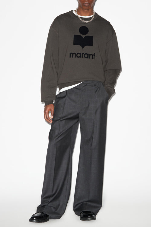 Mikoy Fleece Sweatshirt with Oversized Logo Mikoy Fleece Sweatshirt with Oversized Logo