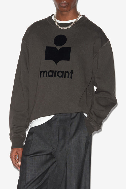 Mikoy Fleece Sweatshirt with Oversized Logo Mikoy Fleece Sweatshirt with Oversized Logo