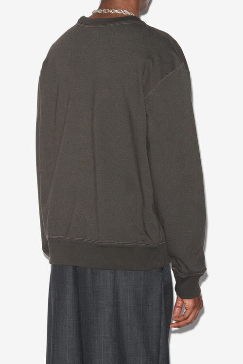 Mikoy Fleece Sweatshirt with Oversized Logo Mikoy Fleece Sweatshirt with Oversized Logo