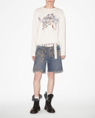 Mikoy Jersey Embroidered Logo Sweatshirt