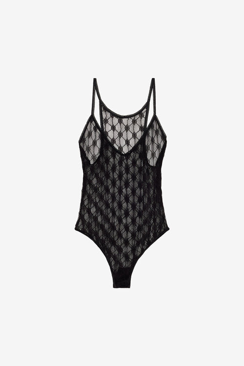 Mildy Tulle and Lace Bodysuit Mildy Tulle and Lace Bodysuit