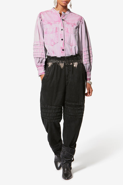 Mileda Faded Chambray Shirt Mileda Faded Chambray Shirt