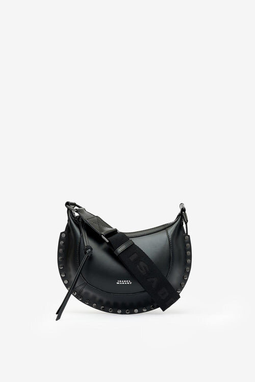 Mini Moon Grained Leather Shoulder Baguette Bag Mini Moon Grained Leather Shoulder Baguette Bag