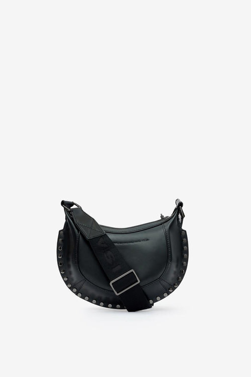 Mini Moon Grained Leather Shoulder Baguette Bag Mini Moon Grained Leather Shoulder Baguette Bag