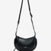Mini Moon Grained Leather Shoulder Baguette Bag Mini Moon Grained Leather Shoulder Baguette Bag