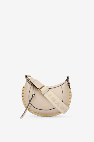 Mini Moon Leather Shoulder Baguette Bag