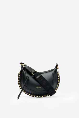 Mini Moon Soft Leather Baguette Shoulder Bag