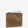 Mino Shiny Leather Clutch Bag