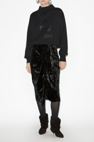 Moby Stand-Up Collar Sweatshirt with Logo